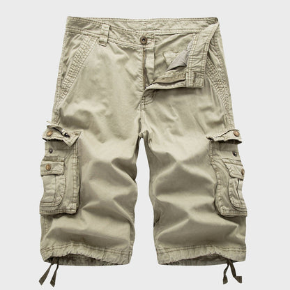 Maverick Men's Cargo Shorts with Adjustable Drawstring and Multiple Pockets 0