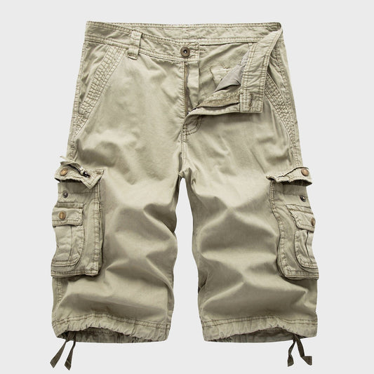 Maverick Men's Cargo Shorts with Adjustable Drawstring and Multiple Pockets 0