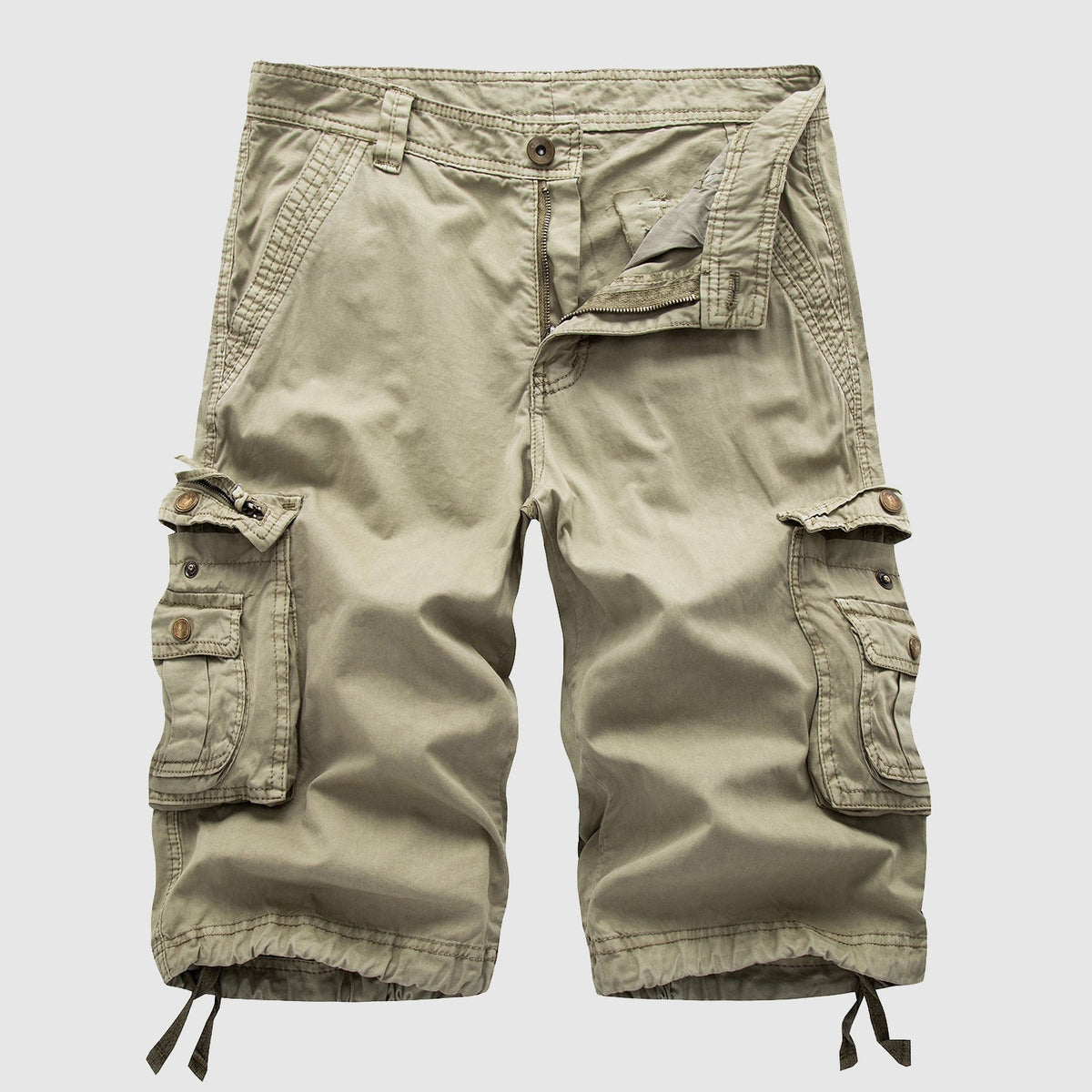 Maverick Men's Cargo Shorts with Vintage Multi-Pocket Design 0