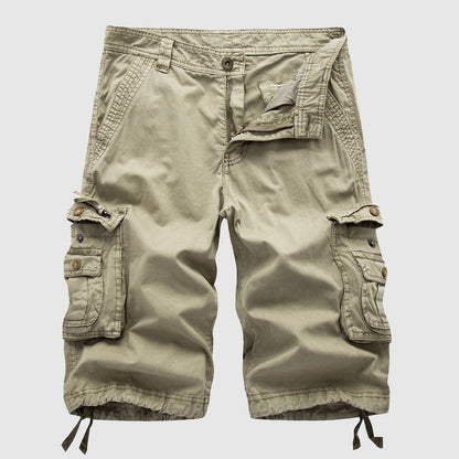 Maverick Men's Cargo Shorts with Vintage Multi-Pocket Design 0