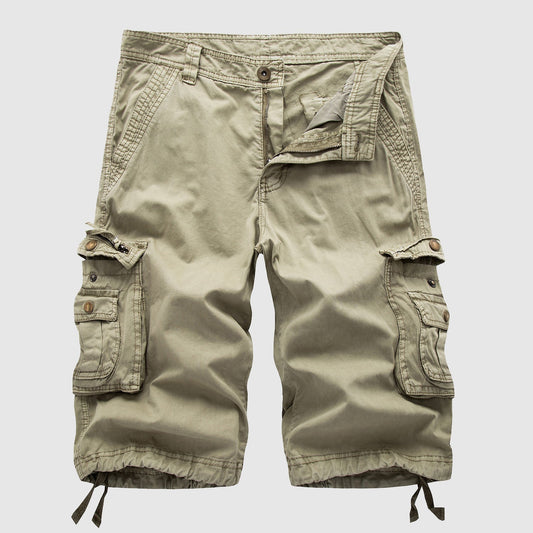 Maverick Men's Cargo Shorts with Vintage Multi-Pocket Design 0