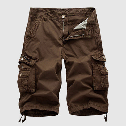 Maverick Men's Cargo Shorts with Vintage Multi-Pocket Design 3