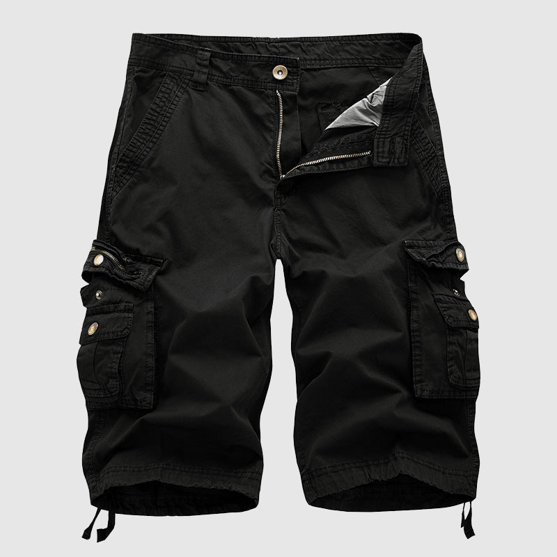 Maverick Men's Cargo Shorts with Vintage Multi-Pocket Design 7
