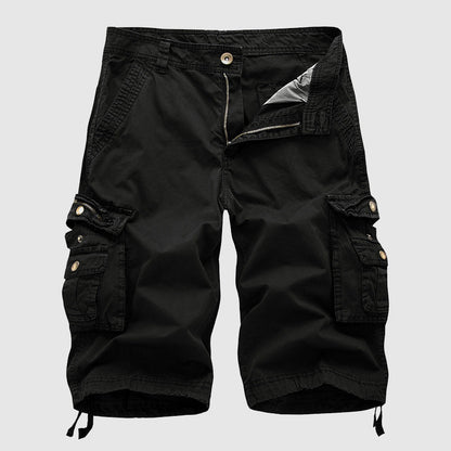 Maverick Men's Cargo Shorts with Vintage Multi-Pocket Design 7