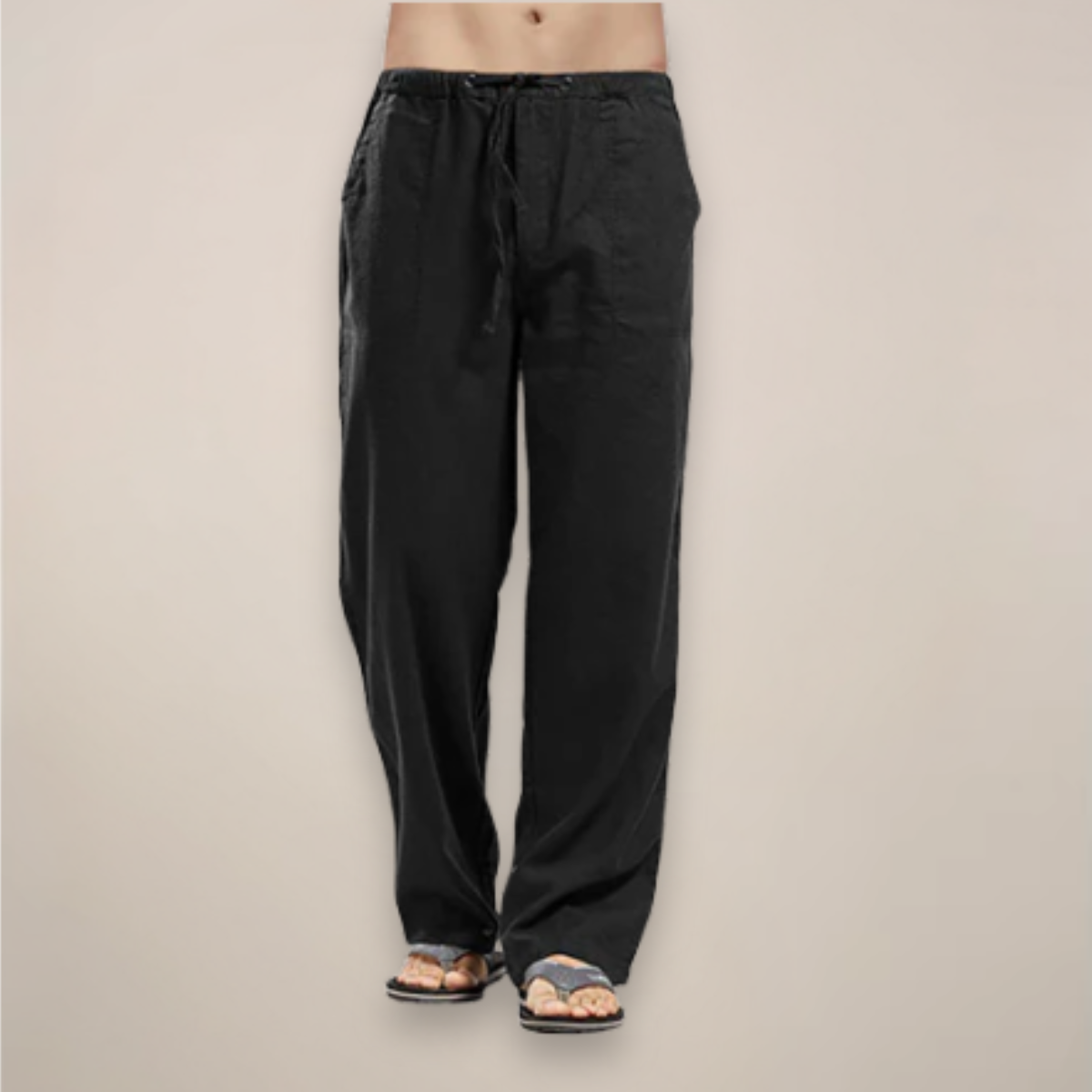Maverick Men’s Trousers with Relaxed Fit and Adjustable Drawstring Waistband 3