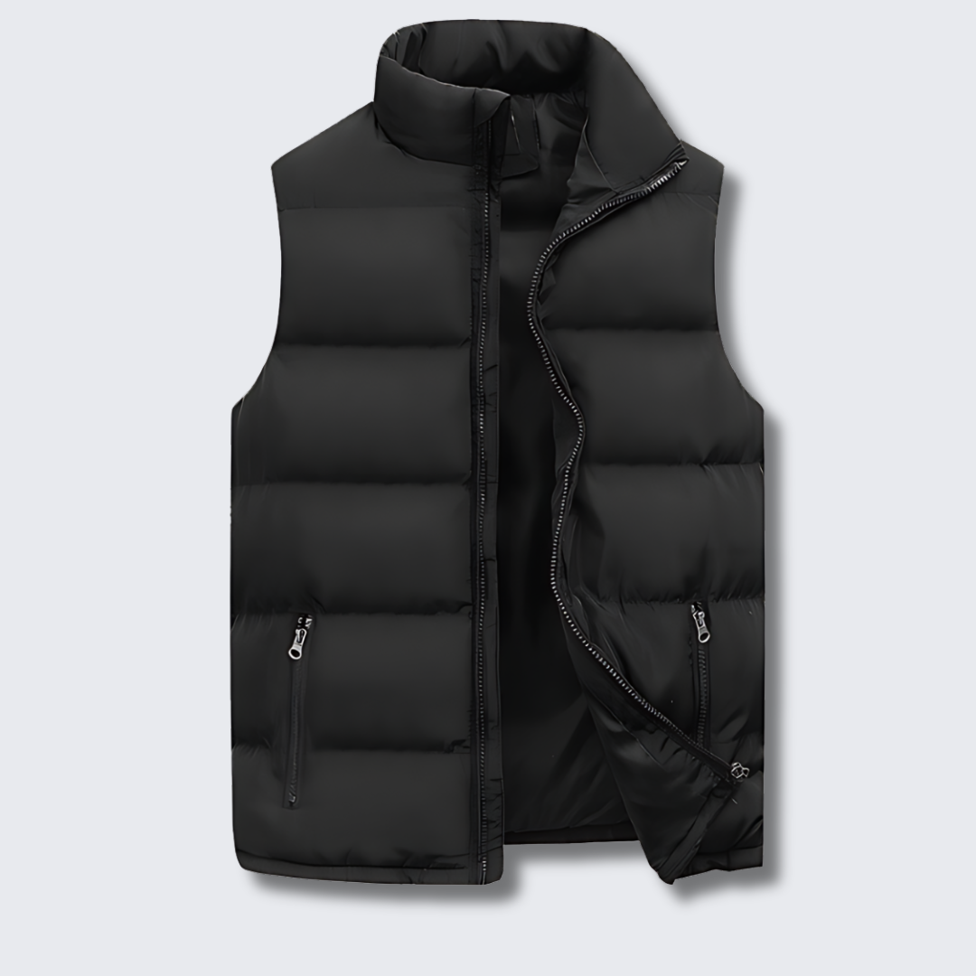 Maverick Men's Vest with Modern Quilted Design and Functional Pockets 0