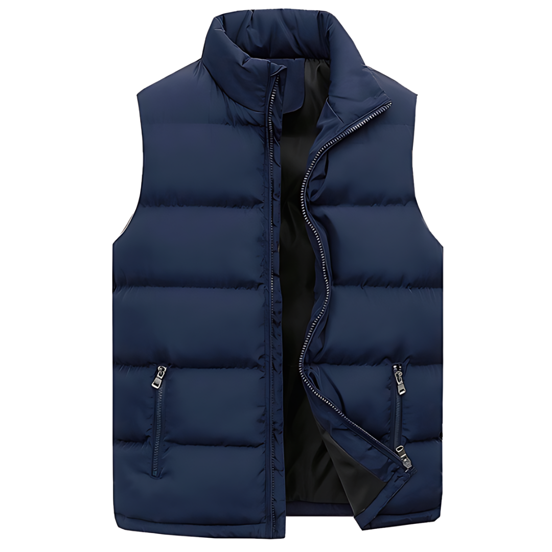 Maverick Men's Vest with Modern Quilted Design and Functional Pockets 2