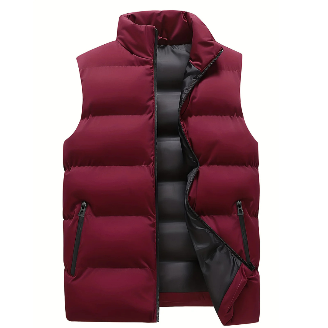 Maverick Men's Vest with Modern Quilted Design and Functional Pockets 3