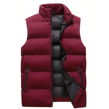 Maverick Men's Vest with Modern Quilted Design and Functional Pockets 3