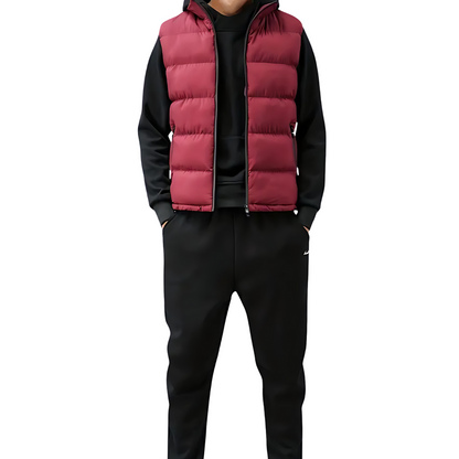 Maverick Men's Vest with Modern Quilted Design and Functional Pockets 4