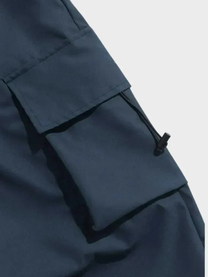Milo Men's Cargo Trousers with Wide Cut and Elastic Waistband 5
