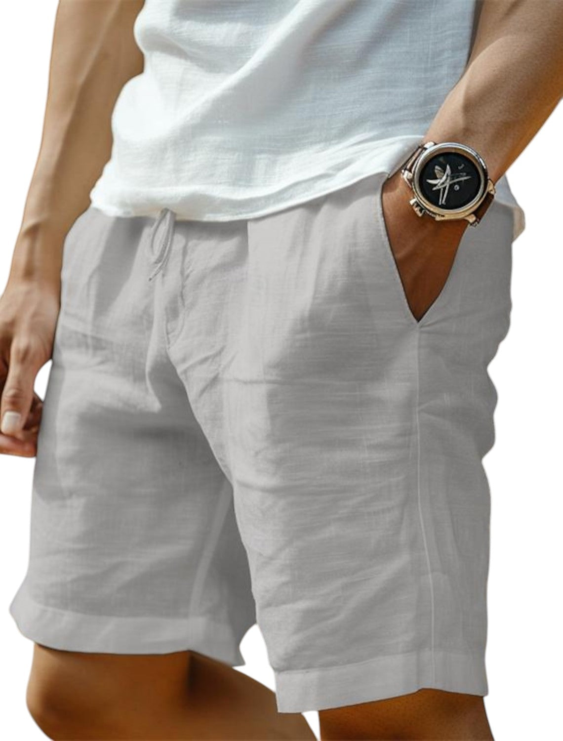 Milo Men’s Casual Shorts with Loose Fit and Adjustable Drawstring Waist 2