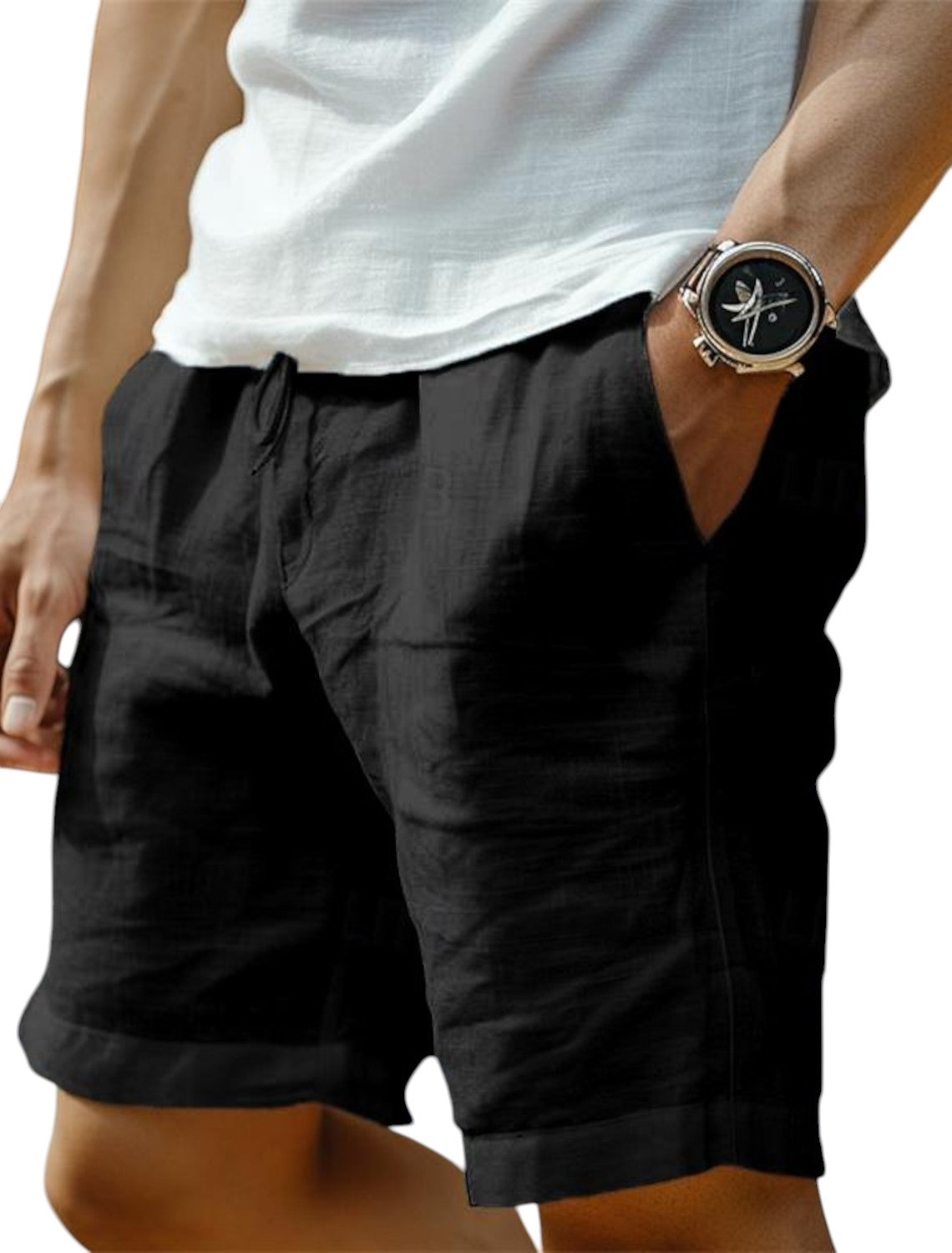 Milo Men’s Casual Shorts with Loose Fit and Adjustable Drawstring Waist 5
