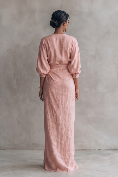 Mira Women’s Maxi Dress with V-Neck and Relaxed Fit for Summer Style 2
