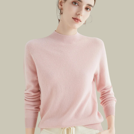 Mira Women’s Sweater with Black Turtleneck and Slim Fit Design 0