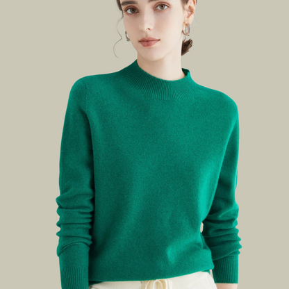 Mira Women’s Sweater with Black Turtleneck and Slim Fit Design 13