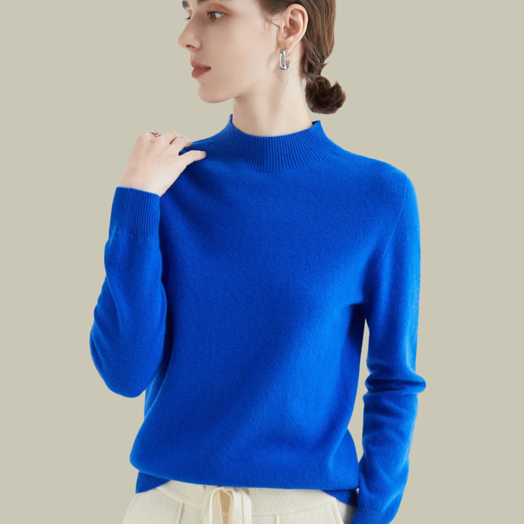 Mira Women’s Sweater with Black Turtleneck and Slim Fit Design 15