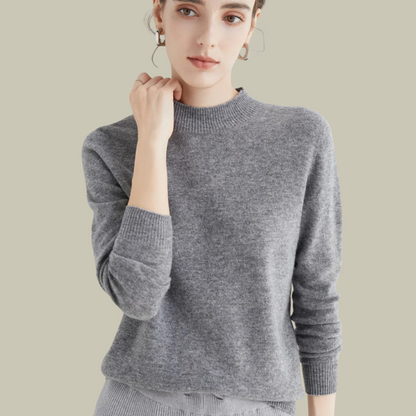 Mira Women’s Sweater with Black Turtleneck and Slim Fit Design 16