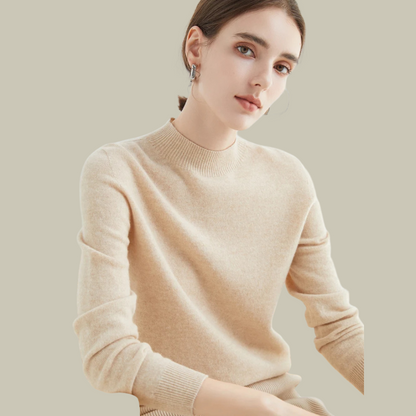 Mira Women’s Sweater with Black Turtleneck and Slim Fit Design 17