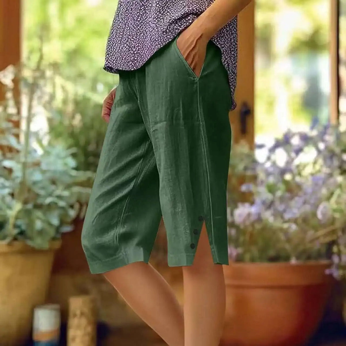Mira Women’s Trousers with Relaxed Fit and Functional Pockets 0