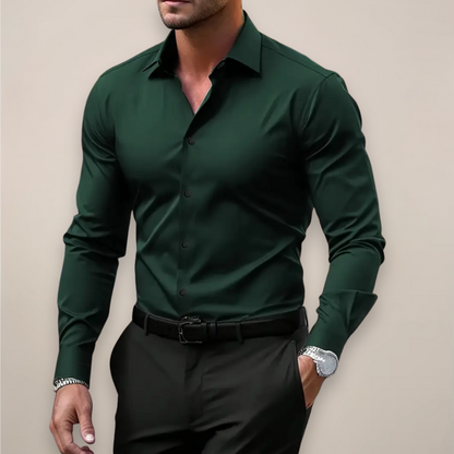 Moritz Men's Dress Shirt with Tailored Slim Fit and Structured Collar 2