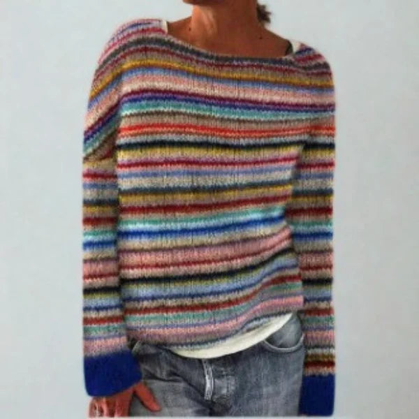 Mysa Women’s Jumper featuring vintage-inspired retro style in a soft fabric, perfect for cozy layering and stylish outfits. 5