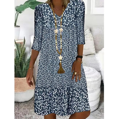 Nara Women’s Dress with Floral Pattern and Ruffle Details for Summer Outings 3