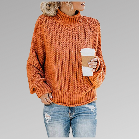 Natasha Women’s Loose Knitted Sweater with Relaxed Fit for Winter 0