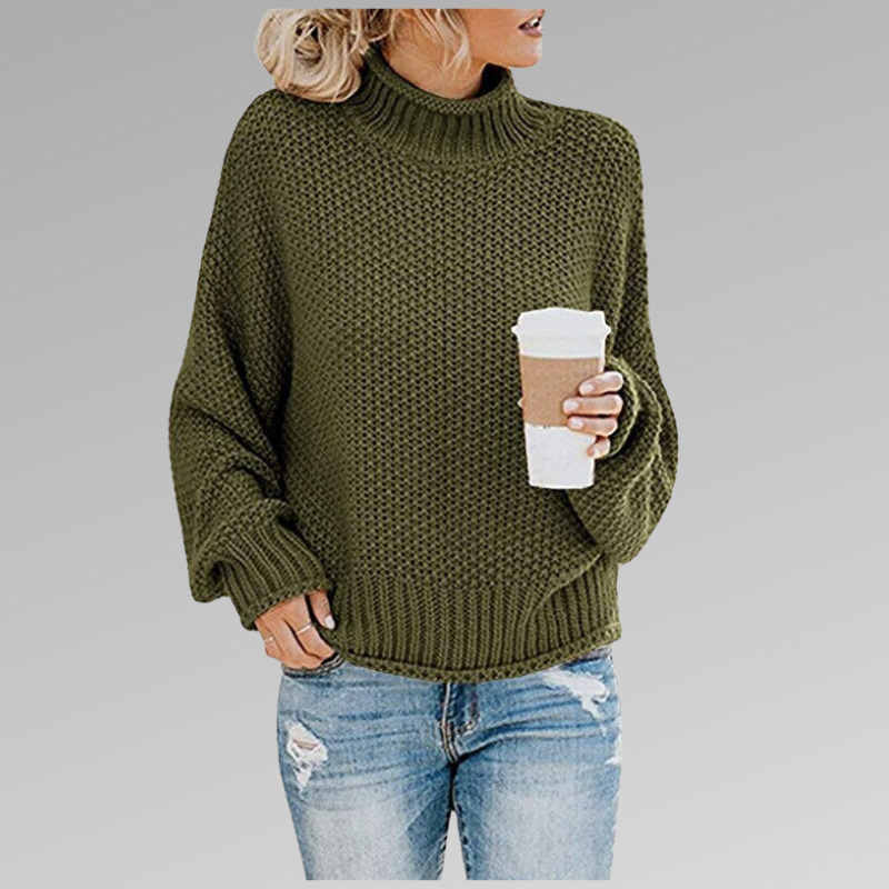 Natasha Women’s Loose Knitted Sweater with Relaxed Fit for Winter 1