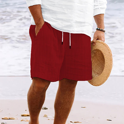 Niko Men’s Beach Shorts with Striped Pattern and Adjustable Drawstring Waist 5
