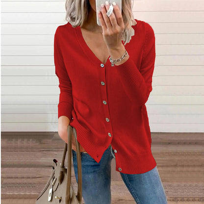 Olivia Women's Cardigan Sweater | V-Neck, Button-Front, Long Sleeve 5