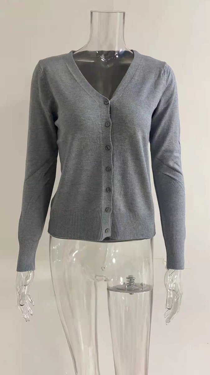 Olivia Women’s Cardigan Sweater with V-Neck, Button-Front and Ribbed Cuffs 8