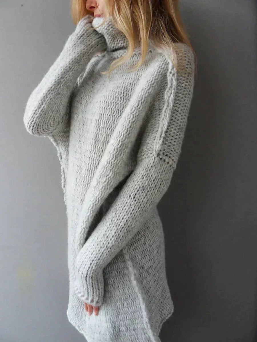 Olivia Women's Oversized Turtleneck Sweater | Chunky Knit, Relaxed Fit 2
