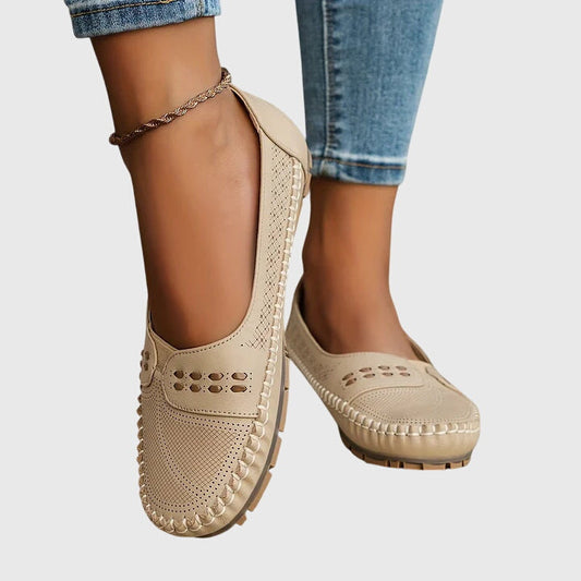 Petra Women’s Loafers with Perforated Design for Spring and Summer Wear 0