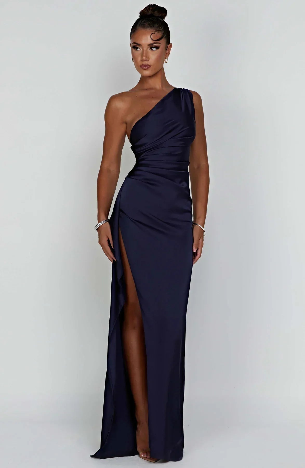 Plea Women’s Cocktail Dress with One-Shoulder Design and Elegant Slit 10
