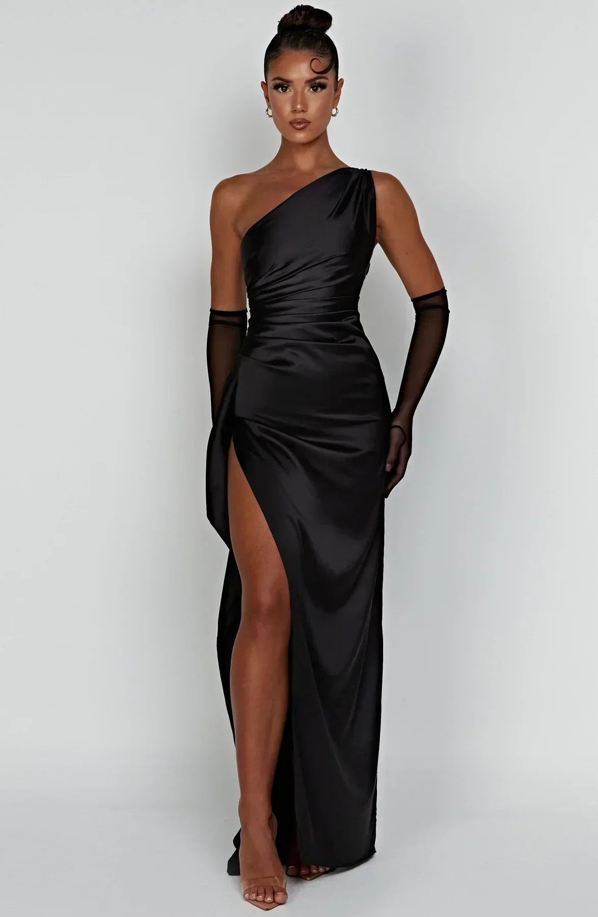 Plea Women’s Cocktail Dress with One-Shoulder Design and Elegant Slit 9
