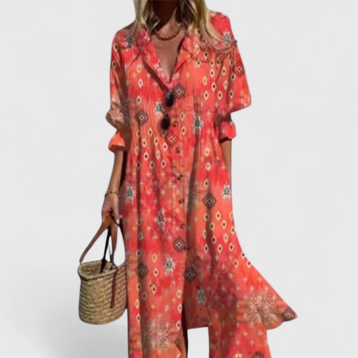 Pura Women’s Boho Dress with Vibrant Colors and Flattering Fit 5