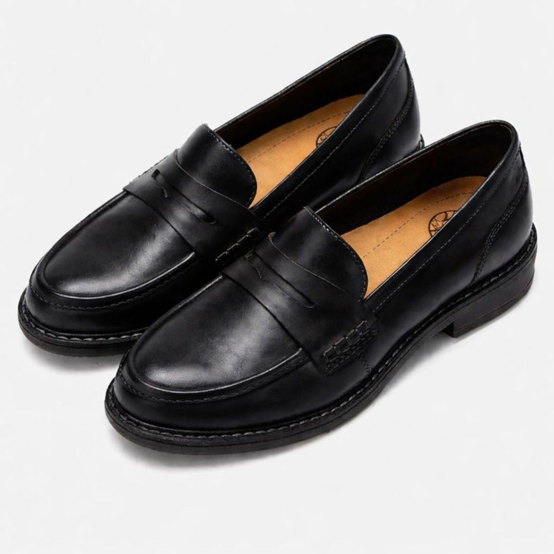 Raven Men's Penny Loafers with Cushioned Sole and Premium Leather Upper 6