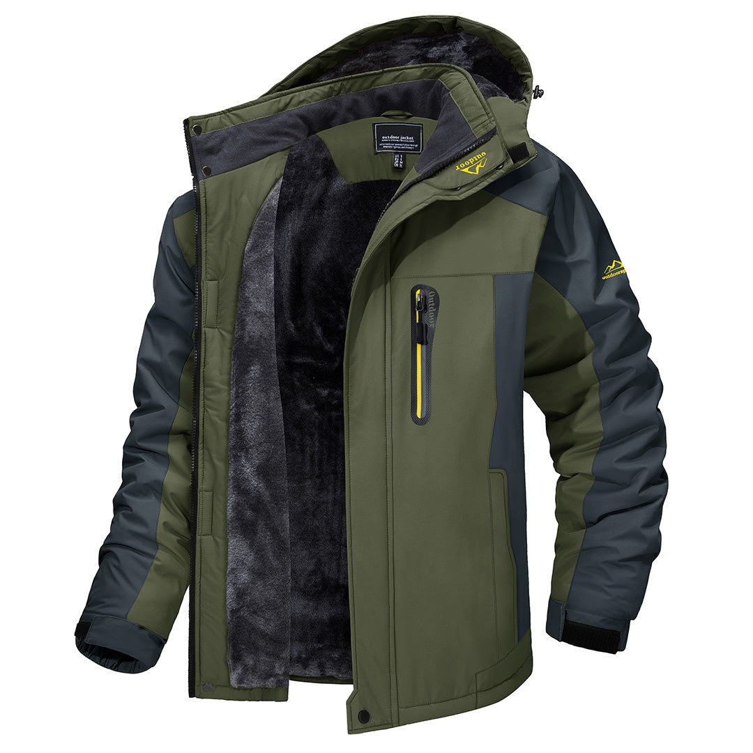 Reinhard Men’s Jacket with Full-Length Zipper and Insulated Design 0
