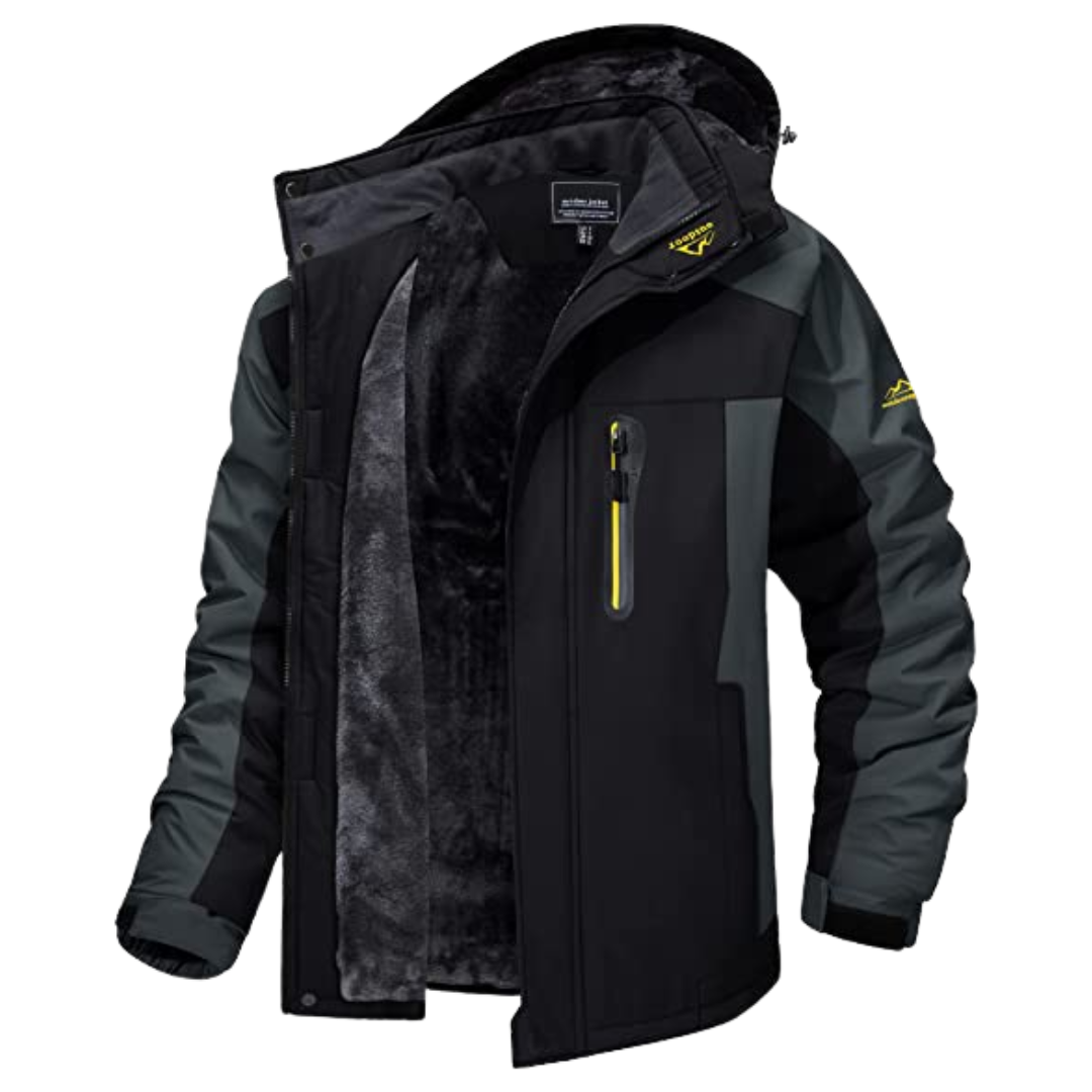 Reinhard Men’s Jacket with Full-Length Zipper and Insulated Design 3