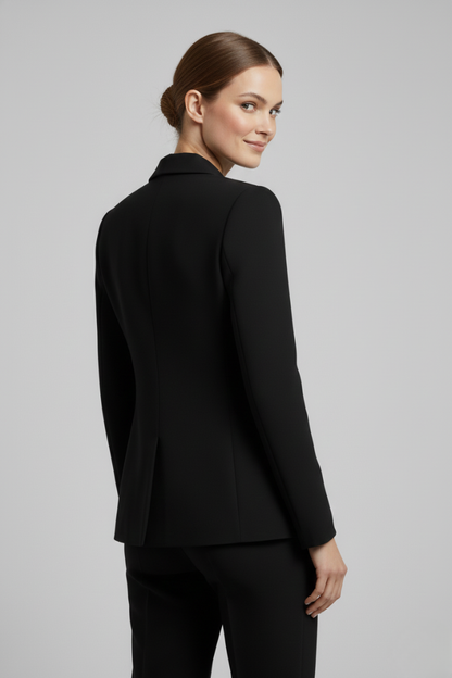 Rhea Women's Blazer with Double-Breasted Front and Gold-Tone Buttons 5