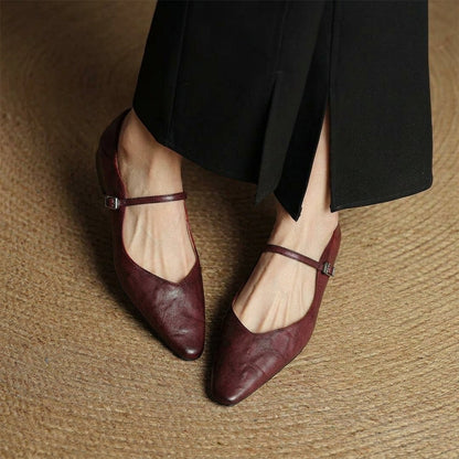 Ronda Women’s Mules Shoes with Leather Upper and Slip-On Design 5