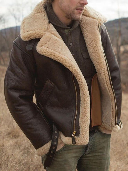 Rover Men's Jacket with Classic Aviator Design and Zip Closure 1