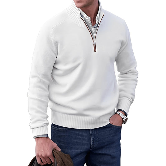 Ryder Men's Quarter-Zip Sweater | Soft Knit, Regular Fit 0