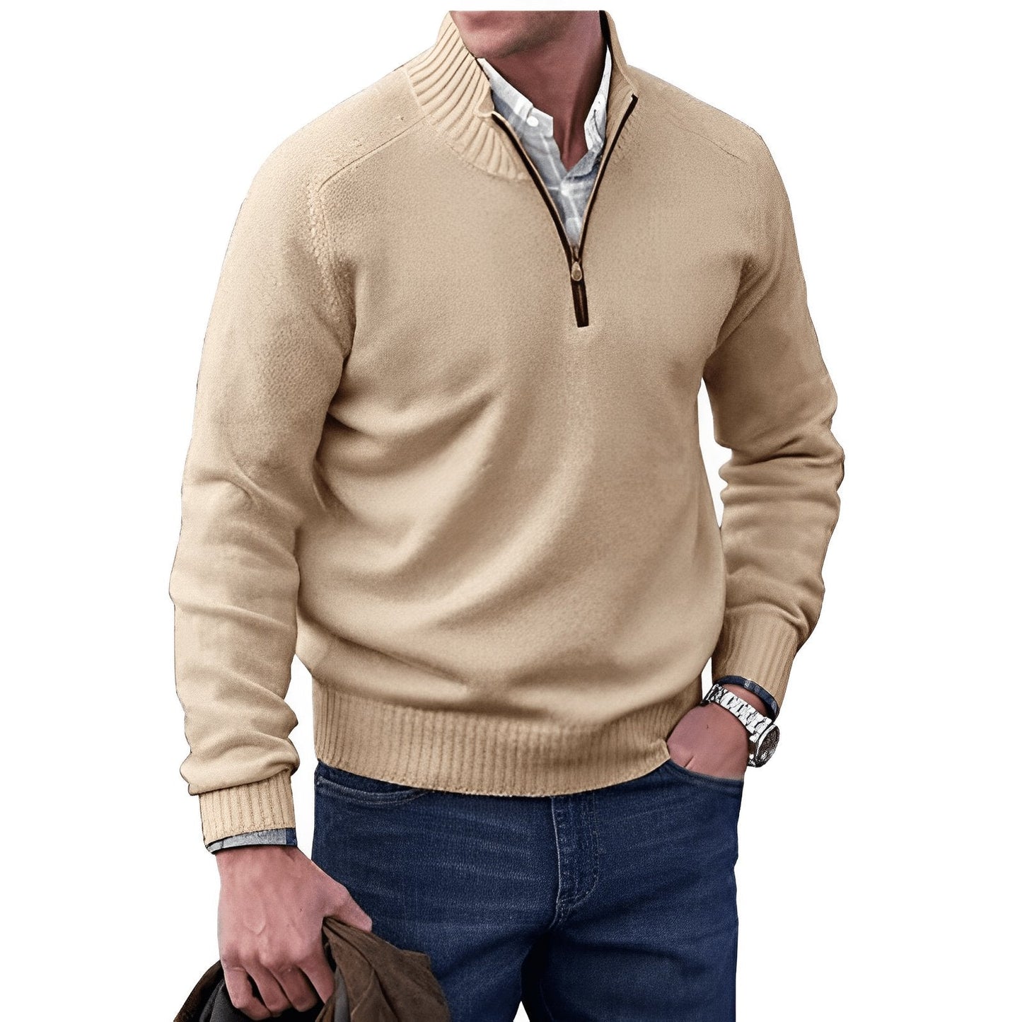 Ryder Men's Quarter-Zip Sweater | Soft Knit, Regular Fit 1