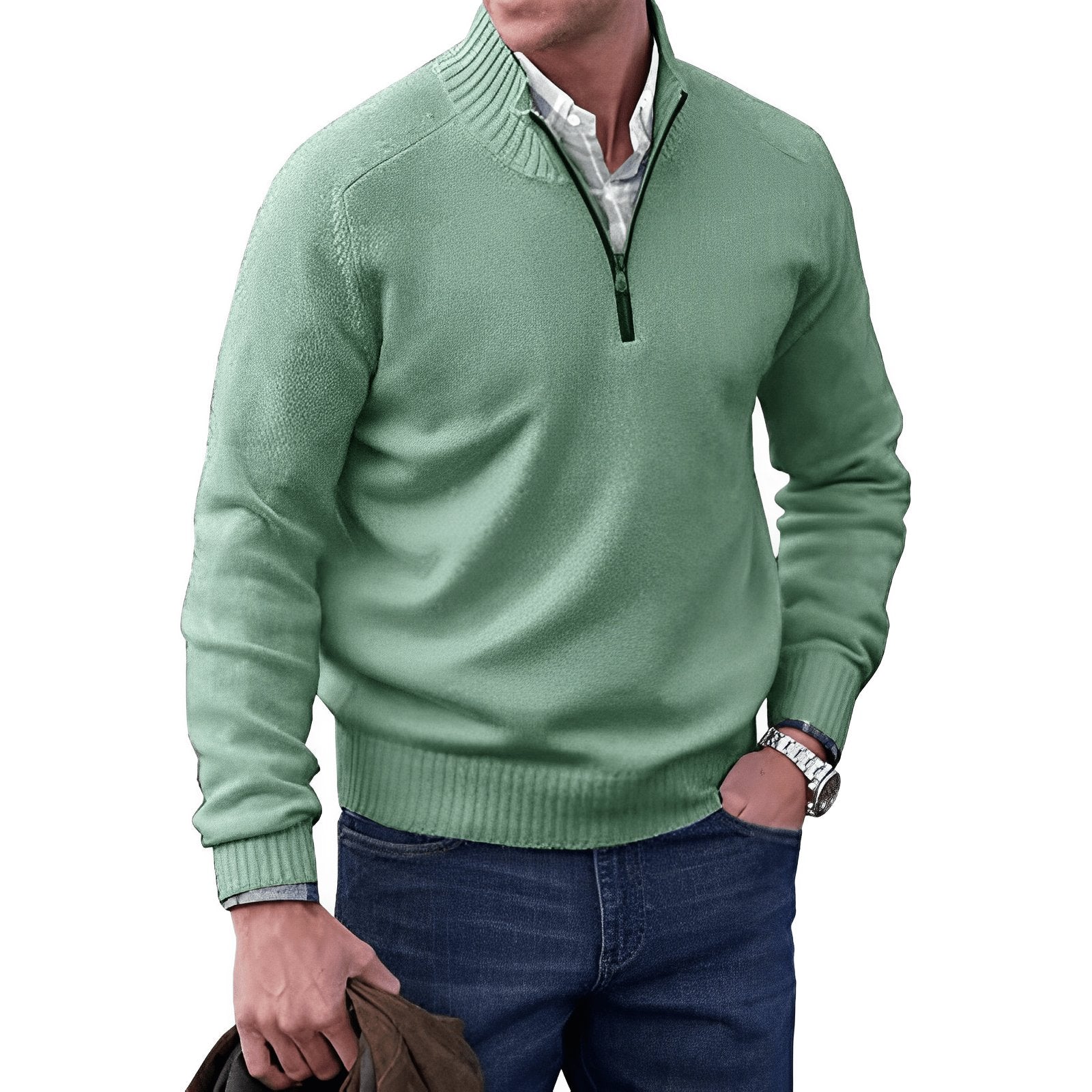 Ryder Men's Quarter-Zip Sweater | Soft Knit, Regular Fit 3