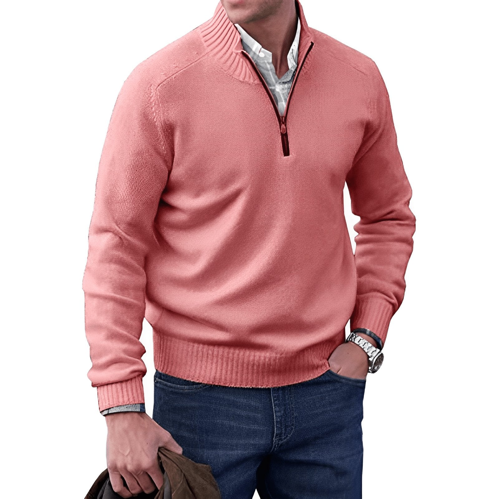 Ryder Men's Quarter-Zip Sweater | Soft Knit, Regular Fit 4