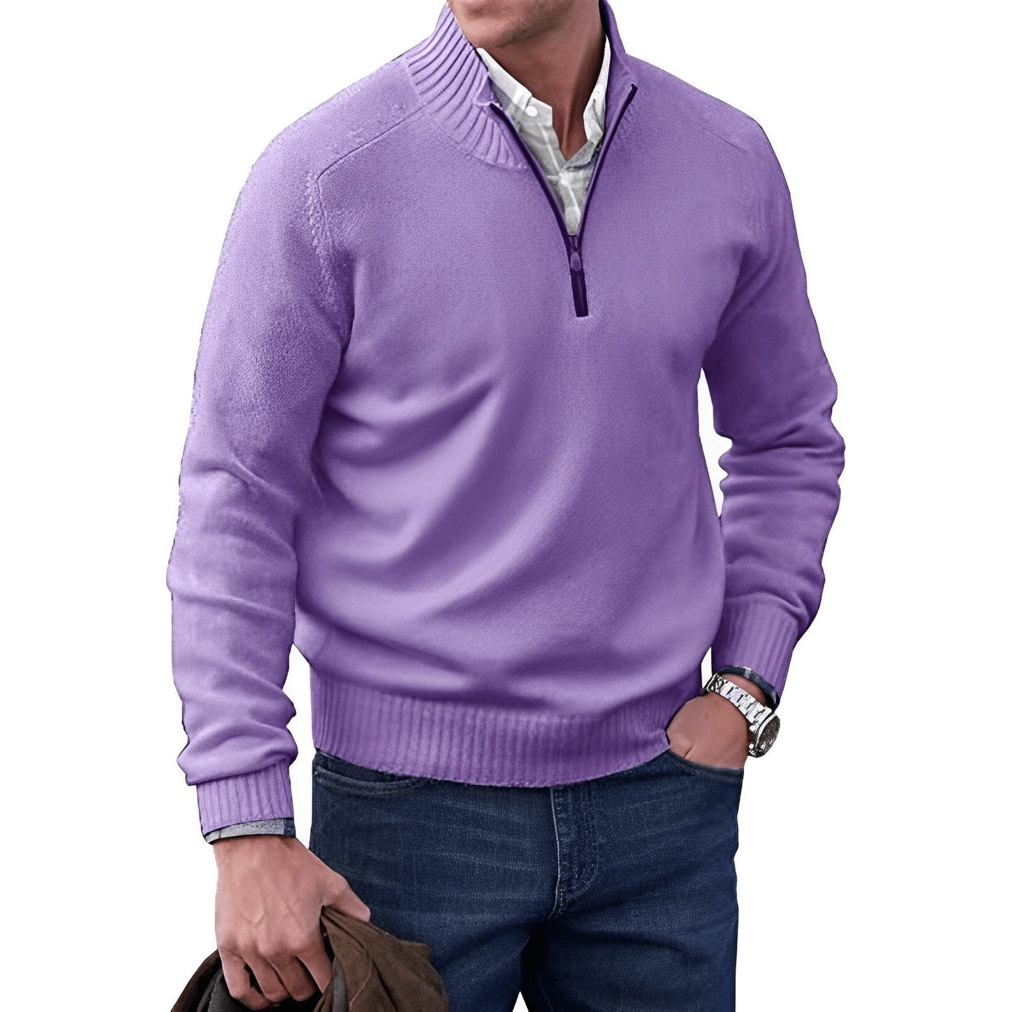 Ryder Men's Quarter-Zip Sweater | Soft Knit, Regular Fit 5