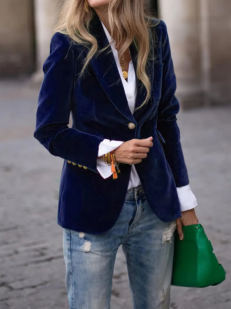 Sable Women’s Blazer with One-Button Closure and Classic Fit 5