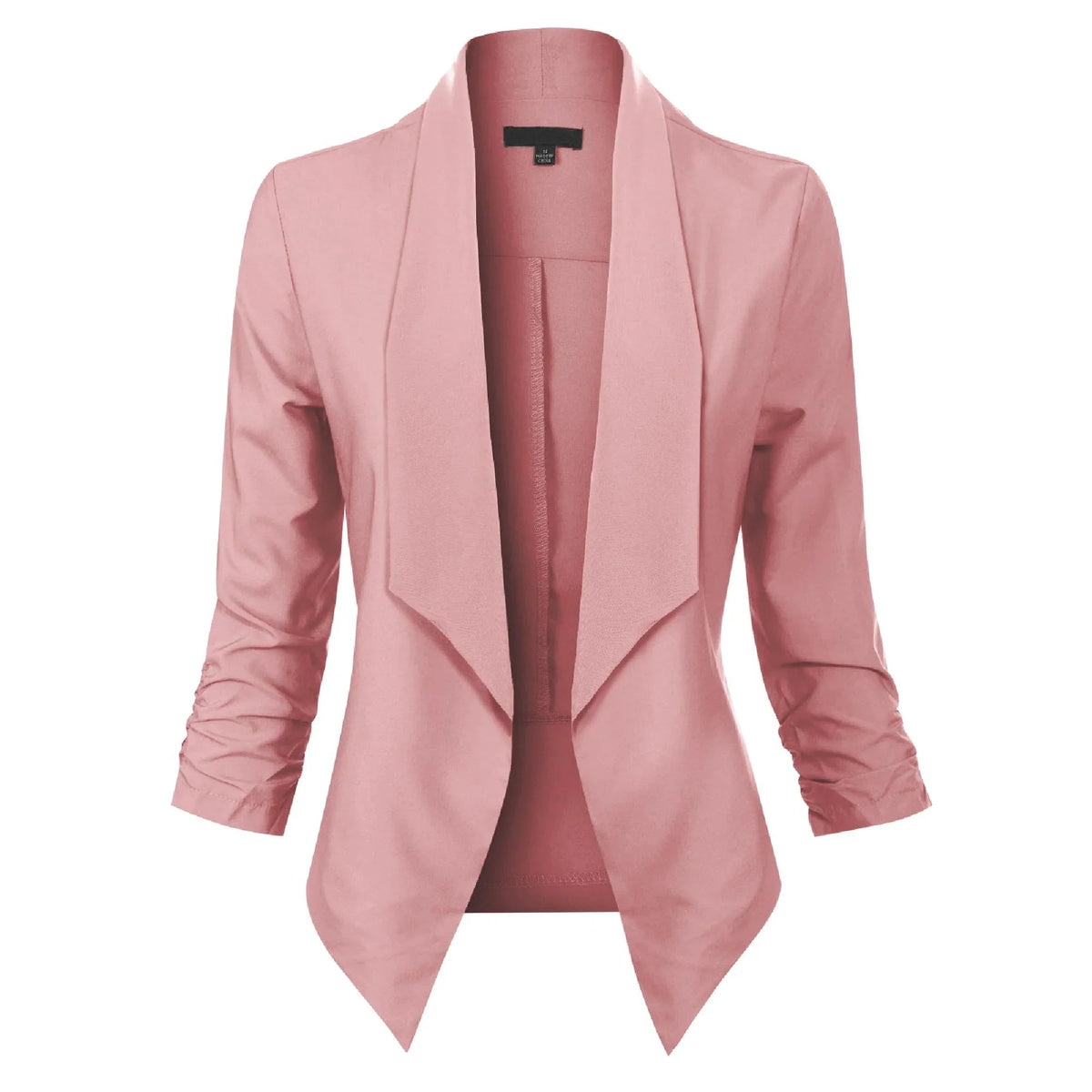 Sable Women's Blazer with Open Front Design and Long Sleeves 2